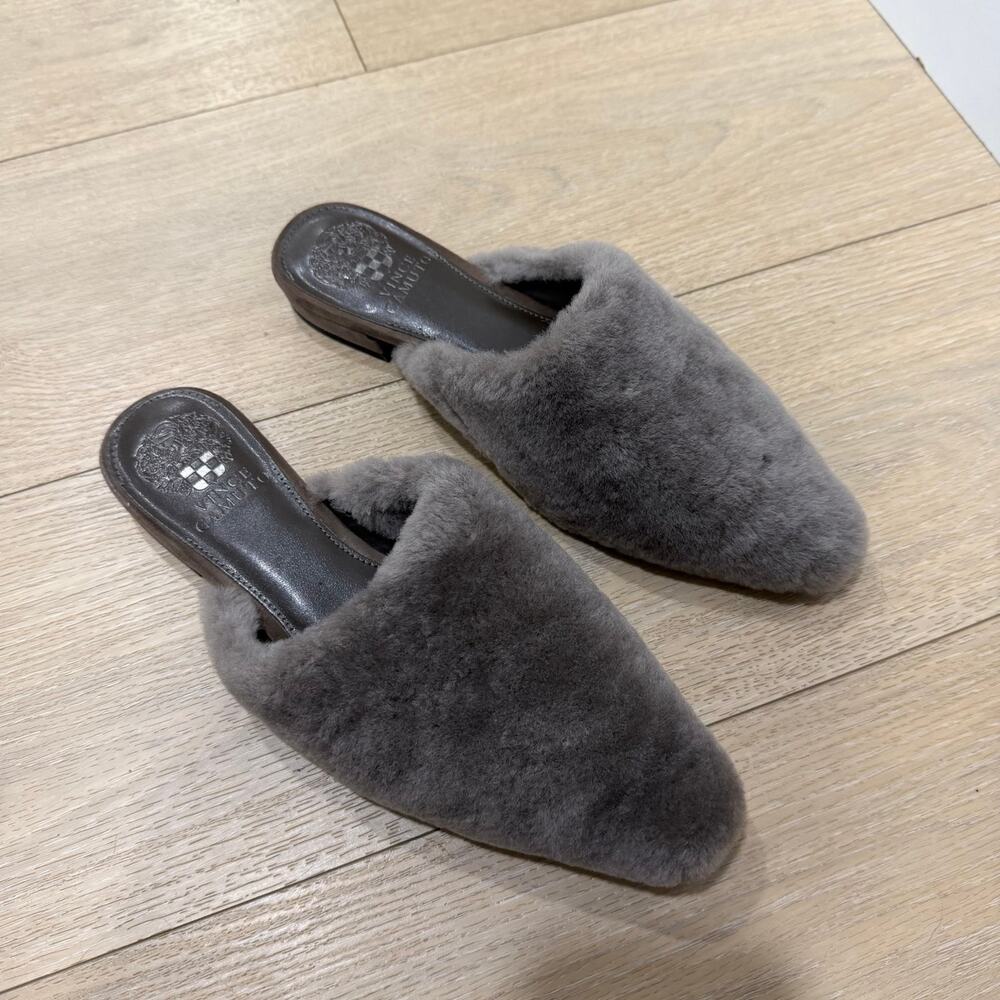 Vince Camuto Fur Mules